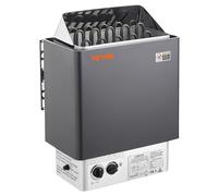 VEVOR Poêle de sauna électrique portable 8 kW 400 V 3 N minuterie 3 h contrôleur 110°C 8–12 m³