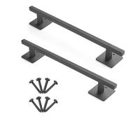 VEVOR Poignée de Porte de Grange, Lot de 2, Poignées de Portail Rustique Robuste Métal 32 cm, Revêtement Antirouille, Acier au Carbone, pour Porte Coulissante, de Garages, d'Abri de Jardin, de Clôture