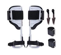 VEVOR Pointes d'escalade d'arbre, 1 Paire, Crampons d'escalade d'arbre en Aluminium, Charge de 158 kg, équipement avec Sangles et protecteurs de Pointes, pour Grimpeurs, cueillette de Fruits, Blanc