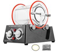 VEVOR Polisseur de Bijoux Machine de Polissage à Bijoux Rotatif Polisseuse à Tambour Rotative Professionnelle Verrouillage Rotation Bidirectionnelle avec 5 Vitesses pour Bijoutier Bijouterie (3KG 45W)