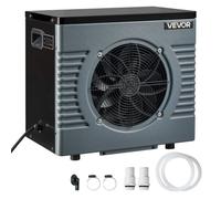 VEVOR Pompe à Chaleur pour Piscine 4,16 kW Chauffage Électrique de Piscine Hors Sol Jusqu'à 15 m³ pour Natation, COP Max. 5,14, Faible Niveau Sonore, Protection GFCI, Température de Chauffe 15 à 40 °C
