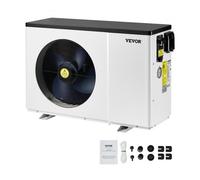 VEVOR Pompe à chaleur pour piscine, capacité de chauffage 1,48-7,11 kW, chauffage électrique de piscine à fréquence variable à économie d'énergie pour piscines hors sol 15 à 30 m³, AC220-240 V 50 Hz