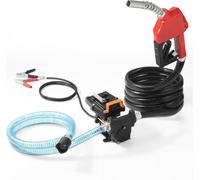 VEVOR Pompe à diesel, 12 V DC, 15 GPM, 1/4 CV, électrique et portable avec gicleur Auto-Stop, tuyaux rallongés pour carburant, diesel, kérosène et mélange de méthanol