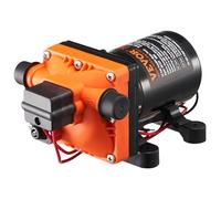 VEVOR Pompe à Eau à Membrane 12 V CC 3 GPM 11,36 L/min 4 Chambres avec Pressostat, Interrupteur de Pression Automatique, 55 PSI, Port MNPT 1/2'', pour Camping-car, Yacht, Camion-restaurant, Maison