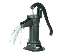 VEVOR Pompe à Eau Manuelle Puits, Hauteur de Refoulement Max 7,6 m, Pompe à Main à Bras en Fonte Vintage avec Raccord NPT Standard, pour Pomper l'Eau des Étangs, Puits, Jardins, Cours, Fermes, Vert