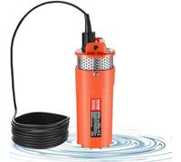 VEVOR Pompe à eau solaire, 96 W, pompe de puits profond submersible, 12 V CC, débit 1,6 GPM, levage 70 m, submersion maximale 30 m, pompe à eau à énergie solaire pour puits, irrigation de ferme, ranch