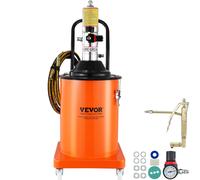 VEVOR Pompe à Graisse Pneumatique avec Baril de Graisse 20 L sur Roues Tuyau 4 m