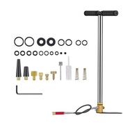 VEVOR Pompe à Main PCP, 3 Étages, Pompe PCP Haute Pression pour Carabine à Air Comprimé, Paintball, Gonflage de Pneus, Kayak, 24,82 MPa, avec Filtre Séparateur Huile et Eau, Manomètre, Tube Acier Inox