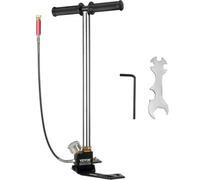 VEVOR Pompe à Pied 0-4500 psi, Pompe à Pneumatique à 3 Étages Haute Pression, Gonfle-Pneu pour Vélo, Pistolets à Air Comprimé, Paintball, Bouteilles de Plongée, avec Manomètre Précis et Pédale Pliable
