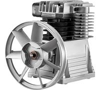 VEVOR Pompe à Tête de Compresseur d'air 375L 3KW Type de Piston Tête de Pompe à Double Cylindre 1300tr / min 1 Etage 11 Bar Construction de Tête de Pompe à Cylindre en Aluminium