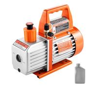 VEVOR Pompe à Vide, 100 L/min, Pompe à Vide Climatisation à Palettes Rotatives 1 Étage, avec Bouteille d'Huile, Entretien Climatiseurs Automobiles, Dégazage Résine, pour Systèmes CVC R134a R22 R410a