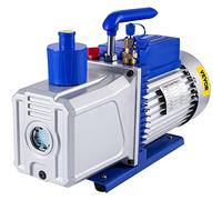 VEVOR Pompe à Vide Climatisation 10CFM 1HP, Pompe à Vide Réfrigération HVAC à 2 Étages 2000tr/min, Anti-Reflux Huile Capacité 600ml pour Climatiseur, Clim Voiture Automobile Réfrigérateur Industrielle