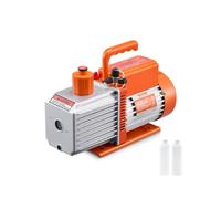 VEVOR Pompe à Vide Climatisation, 255 L/min, Pompe à Vide Frigoriste CVC Palettes Rotatives 2 Étages, avec Bouteille d'Huile, Dégazage Résine, Entretien Climatiseur Automobile, pour R134a, R22, R410a