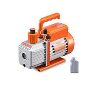 VEVOR Pompe à Vide Climatisation, 99 L/min, Pompe à Vide Frigoriste CVC Palettes Rotatives 1 Étage, avec Bouteille d'Huile, Dégazage Résine, Entretien Climatiseur Automobile, pour R134a, R22, R410a