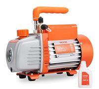 VEVOR Pompe à Vide Frigoriste Climatisation 150 W Pompe à Un Étage 100 L/Min 220-240 V Entrée SAE Mâle 0,64 cm 0,95 cm pour Automobile Réparation CVC Maintenance de Réfrigération Dégazage de Résine