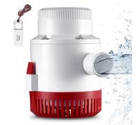 VEVOR Pompe de cale, 3000GPH, pompe à eau de cale submersible automatique 12V avec interrupteur à flotteur diamètre de sortie 40 mm pompe de cale électrique pour bateaux, étangs, piscines, sous-sols
