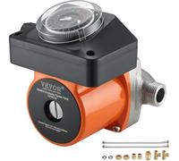 VEVOR Pompe de Circulation d'Eau Chaude 100 W, Circulateur Automatique Silencieux en Acier Inoxydable, Connexion DN20 avec Adaptateur DN15, Compatible avec Chauffe-eau et Robinet Douche