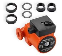 VEVOR Pompe de circulation d'eau chaude en fonte, pompe de chauffage à haut rendement 55 L/min, raccord fileté, réglage à 3 vitesses, fonctionnement silencieux, pour système de chauffage domestique