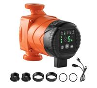 VEVOR Pompe de circulation d'eau chaude, hauteur de refoulement maximale 4 m, pompe de chauffage à haut rendement, 42 L/min, raccord fileté, clapet anti-retour, pour système de chauffage domestique