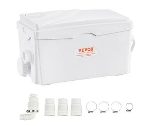 VEVOR Pompe de macération, 350 W, pompe de puisard d'égouts de macération avec 3 entrées d'eau, débit 6000 L/h, levage 7 m pour élimination eaux usées, sous-sol, cuisine, évier, douche, baignoire