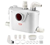 VEVOR Pompe de Macération Toilettes 500 W 110 L/min Hauteur de Refoulement 8 m