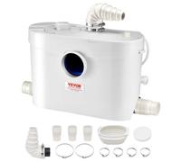 VEVOR Pompe de Macération Toilettes 900 W 180 L/min Hauteur de Refoulement 12 m