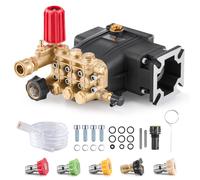 VEVOR Pompe de nettoyeur haute pression, piston triplex horizontal à arbre de 19,05 mm, 3300 PSI, 2,5 GPM, kit pompe de remplacement avec 5 buses, pour Simpson MorFlex 40224, 40225, 40226, Santoprene