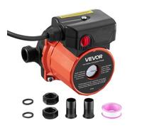 VEVOR Pompe de recirculation d'eau chaude, 38 L/min, système de pompe de circulation instantanée, contrôle à 3 vitesses, 100 W, CA 220-240 V, adaptateur G3/4 vers G1/2, tête en fonte, pour chauffe-eau
