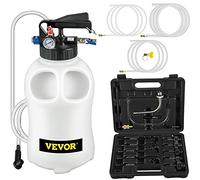 VEVOR Pompe De Remplissage d'Huile De Transmission Avec 14 Adaptateurs Capacité 10L Noir et Blanc