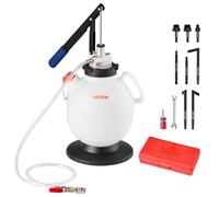 VEVOR Pompe de Remplissage Huile de Transmission 7,5 L Pompe à Liquide de Transmission Manuelle pour Transfert de Fluide Automobile de Voitures Bateaux Motos, avec Réservoir PEHD, 8 Adaptateurs ATF