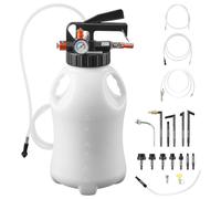 VEVOR Pompe de Remplissage Huile de Transmission 8 L Pompe à Liquide de Transmission Pneumatique pour Transfert de Fluide Automobile de Voitures Bateaux Motos, avec Réservoir PEHD, 15 Adaptateurs ATF