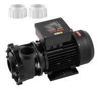 VEVOR Pompe de Spa à 2 Vitesses, Cadre 56, Pompe pour Bain à Remous, Haute Vitesse 1600 W Débit 39 m³/h 15 m ou Basse Vitesse 400 W Débit 19 m³/h 3,9 m, Interface Rotative à 90° avec 2 Ports 5 cm