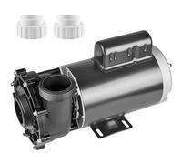 VEVOR Pompe de Spa à 2 Vitesses, Cadre 56, Pompe pour Bain à Remous, Haute Vitesse 1600 W Débit 39 m³/h 15 m ou Basse Vitesse 400 W Débit 19 m³/h 3,9 m, Interface Rotative à 90° avec 2 Ports 5 cm