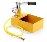 VEVOR Pompe de Test Hydrostatique 25 bar Kit Testeur de Pression d'Eau Manuel Hydraulique à Valve Unique avec Réservoir d'Eau 5 L Tuyau 1 m avec Connecteur à Filetage Externe 1/2'' pour Canalisation