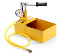 VEVOR Pompe de Test Hydrostatique 25 bar Kit Testeur de Pression d'Eau Manuel Hydraulique à Valve Unique avec Réservoir d'Eau 5 L Tuyau 1 m avec Connecteur à Filetage Externe 1/2'' pour Canalisation