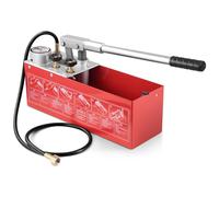 VEVOR Pompe de Test Hydrostatique 25 bar Kit Testeur de Pression d'Eau Manuel Hydraulique Double Valve avec Réservoir d'Eau 10 L Tuyau 1,4 m avec Connecteur à Filetage Externe 12,7 mm pour Canalisatio