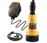 VEVOR Pompe de Transfert d'Eau Submersible sans Fil, 2000 L/H, Pompe de Puisard Portable Tuyau d'Arrosage G3/4 po, Pompe Utilitaire pour Batterie 20 V, Piscine, Jardin, Étang, sans Batterie