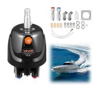 VEVOR Pompe Direction Hydraulique Hors-bord 150 hp Système Direction Hydraulique Bateau 6,9 MPa pour Moteurs Hors-bord Bateaux Pêche, Boîtier Alliage Alu, Clapet Anti-retour, Joint Arbre Remplaçable