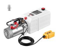 VEVOR Pompe Hydraulique 7L Groupe de Bennage pour Camion Benne Simple Effet | Pour Remorque Basculante, 12 V CC, Mini Centrale Hydraulique, Pression de Décharge Max. 22 MPa, Débit 3,4 L/min, Horizontale