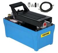 VEVOR Pompe Hydraulique à Air à Pédale Pneumatique 700kg/cm² 3 Pédales Capacité 1,6L Bleu