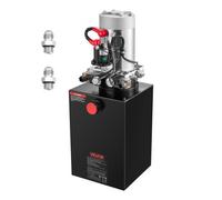 VEVOR Pompe Hydraulique à Double Effet, Groupe de Bennage pour Camion 11,4 L, pour Remorque à Benne Basculante Camion-benne, Pression de Décharge Max. 22 MPa, Débit 3,4 L/min, Réservoir Métallique