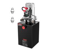 VEVOR Pompe Hydraulique à Double Effet, Groupe de Bennage pour Camion 11,4 L, pour Remorque à Benne Basculante Camion-benne, Pression de Décharge Max. 22 MPa, Débit 3,4 L/min, Réservoir Métallique