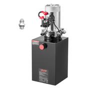 VEVOR Pompe Hydraulique à Simple Effet, Groupe de Bennage pour Camion 14,2 L, pour Remorque à Benne Basculante Camion-benne, Pression de Décharge Max. 22 MPa, Débit 3,4 L/min, Réservoir Métallique