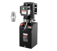 VEVOR Pompe Hydraulique à Simple Effet, Groupe de Bennage pour Camion-benne 14,2 L, Débit d'Huile 6,3 L/min, Pression de Décharge Max. 22 MPa, pour Remorque à Benne Basculante Chariot Élévateur