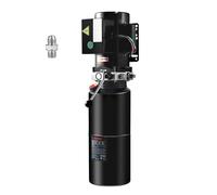 VEVOR Pompe Hydraulique AC 220 V 9,5 L Groupe Hydraulique Simple Effet Débit d'Huile 6,4 L/min Max Pression de Décharge 22 MPa pour Camion à Benne Basculante Nacelle Élévatrice Remorque Levage Bennage