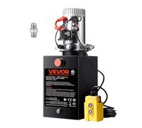 VEVOR Pompe Hydraulique DC 12 V 11 L Groupe Hydraulique Simple Effet Débit d'Huile 3,44 L/min Max. Pression de Décharge 22 MPa pour Camion à Benne Basculante Nacelle Élévatrice Remorque Levage Bennage