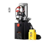 VEVOR Pompe Hydraulique DC 12 V 8 L Groupe Hydraulique Simple Effet Débit d'Huile 3,44 L/min Max. Pression de Décharge 22 MPa pour Camion à Benne Basculante Nacelle Élévatrice Remorque Levage Bennage