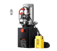 VEVOR Pompe Hydraulique DC 12 V 8 L Groupe Hydraulique Simple Effet Débit d'Huile 3,44 L/min Max. Pression de Décharge 22 MPa pour Camion à Benne Basculante Nacelle Élévatrice Remorque Levage Bennage