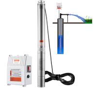 VEVOR Pompe immergée pour puits profond 1500 W – Inox, 9,8 m³/h, 108 m, câble 19,4 m, IP68