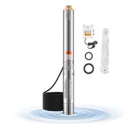 VEVOR Pompe immergée à eau pour puits profond acier inox 550 W 65 L/min 85 m